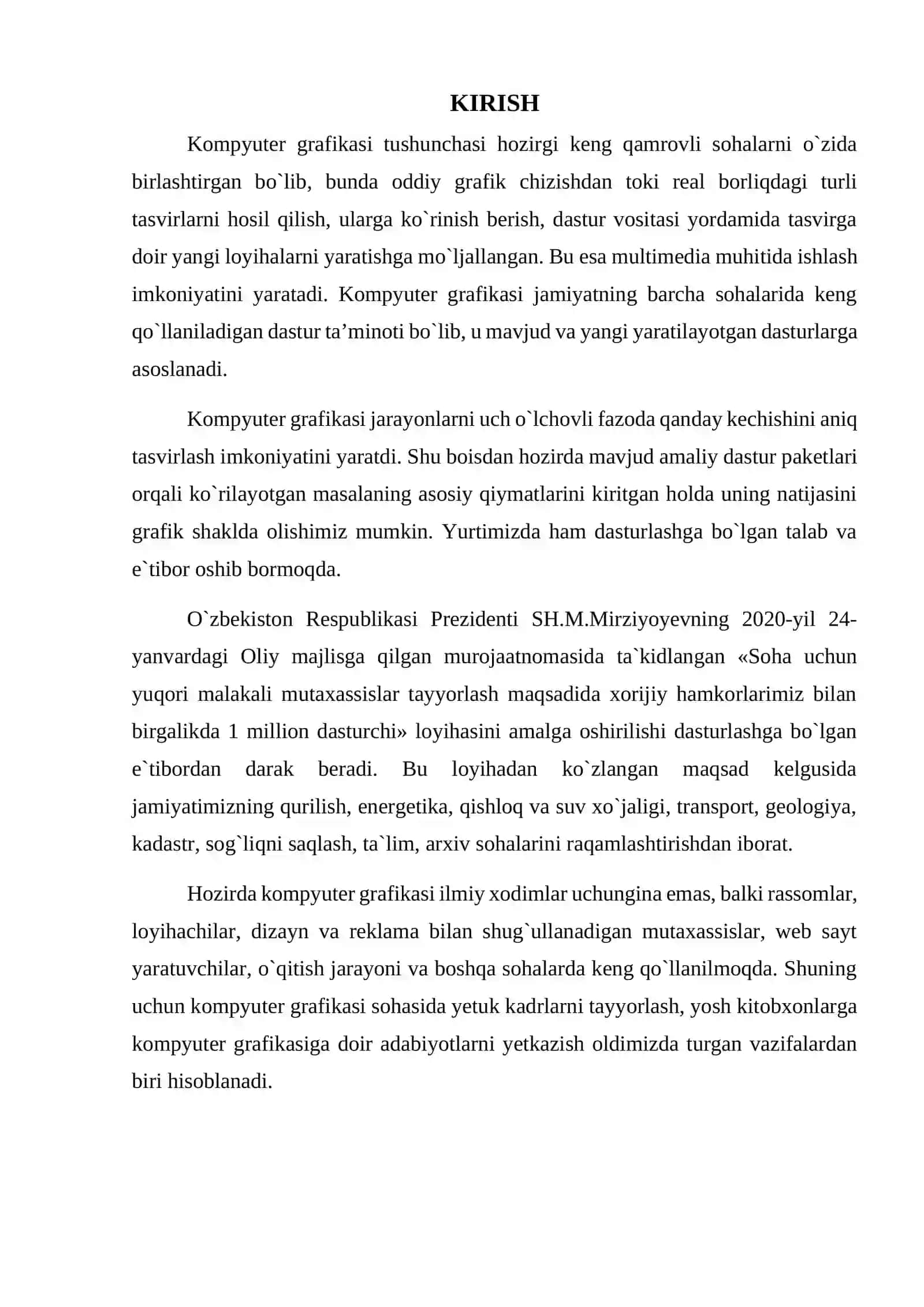 Kompyuter grafikasi va turlari 3