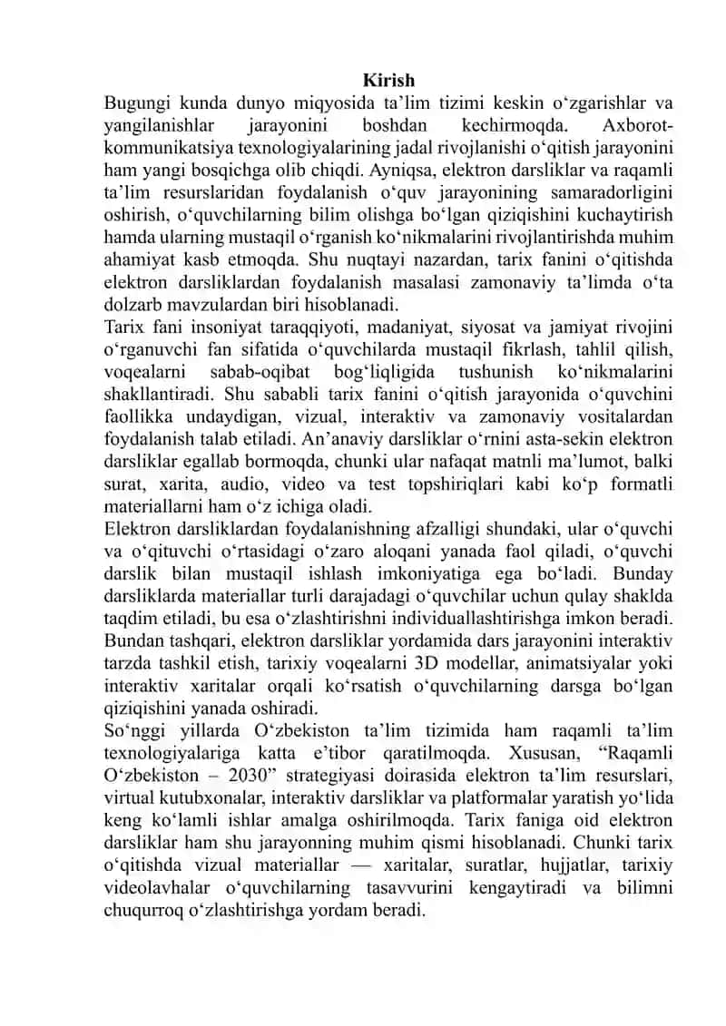 Elektron darsliklardan foydalanish 3
