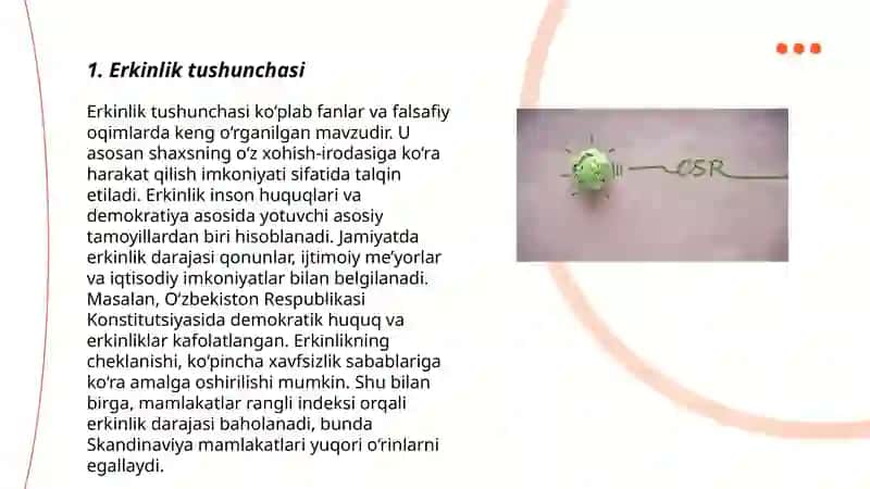 Erkinlik va masuliyat 3