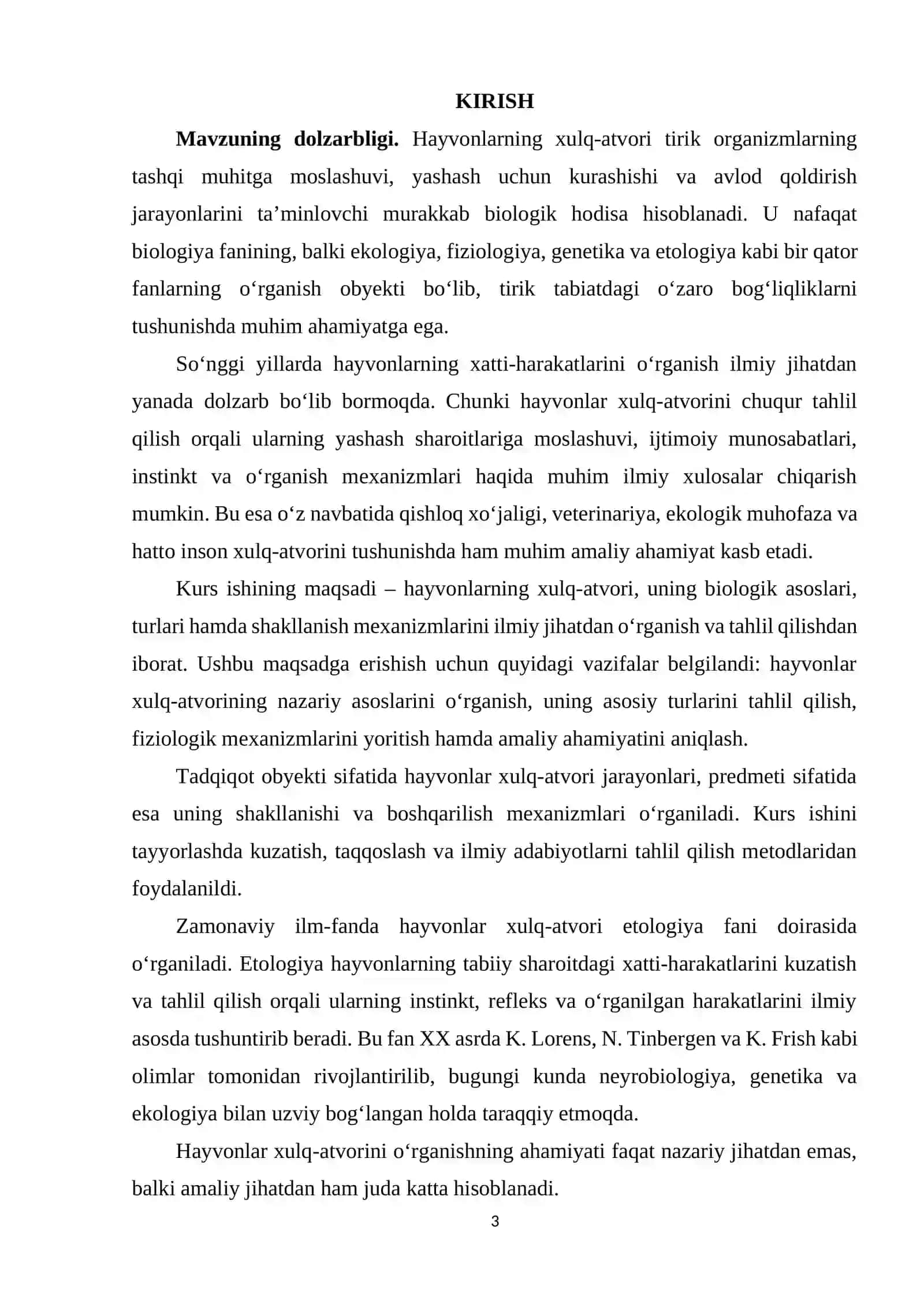 HAYVONLARNING XULQ-ATVORI. 3