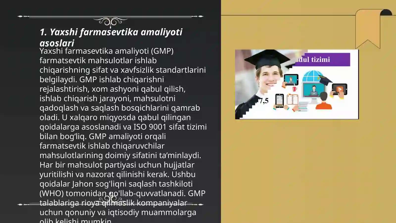Yaxshi farmasevtika amaliyoti konsepsiyalari 3