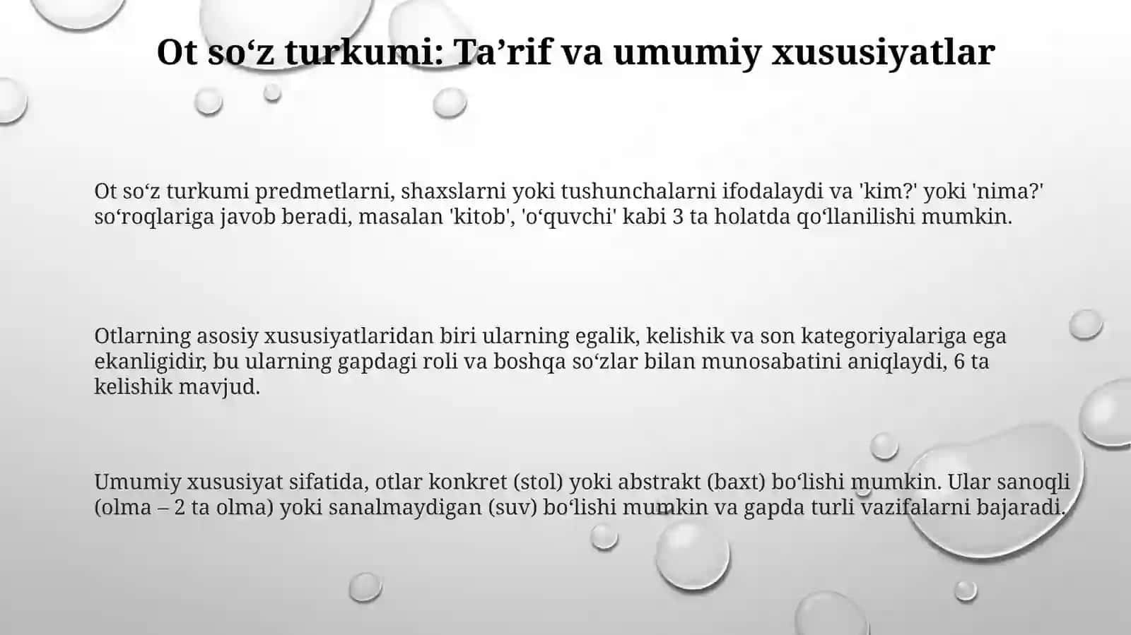 Ot soʻz turkumi grammatikasi 3