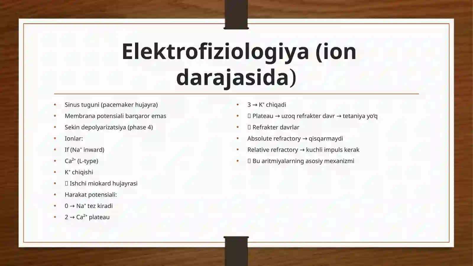 YURAK FAOLIYATI VA YURAK SIKLI 3