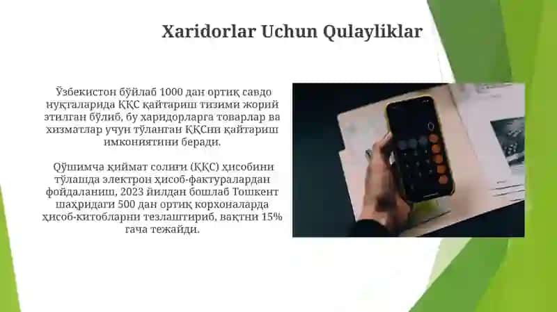 Qo'shilgan Qiymat Soligi imtiyozlari 3