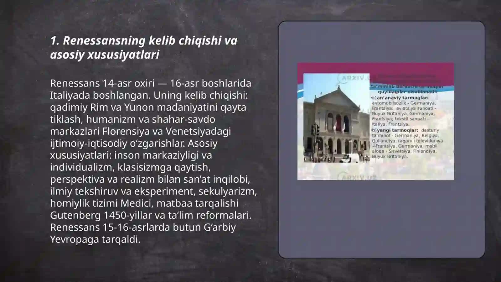 G‘arbiy Yevropada yangi davr madaniyatining shakllanishi 3
