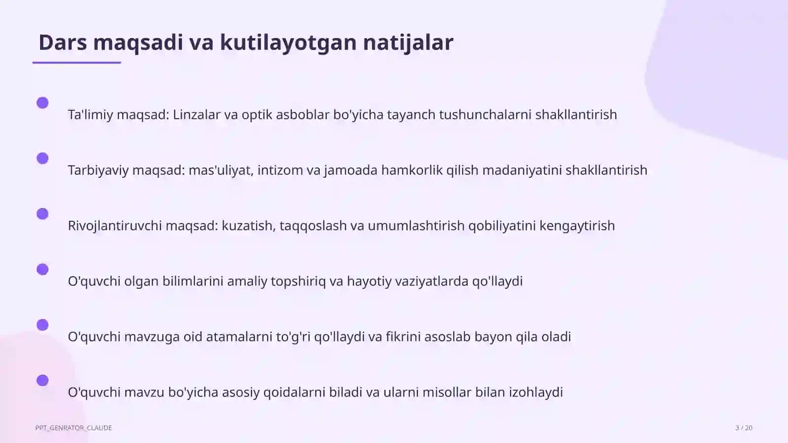 Linzalar va optik asboblar (11-sinf) 3