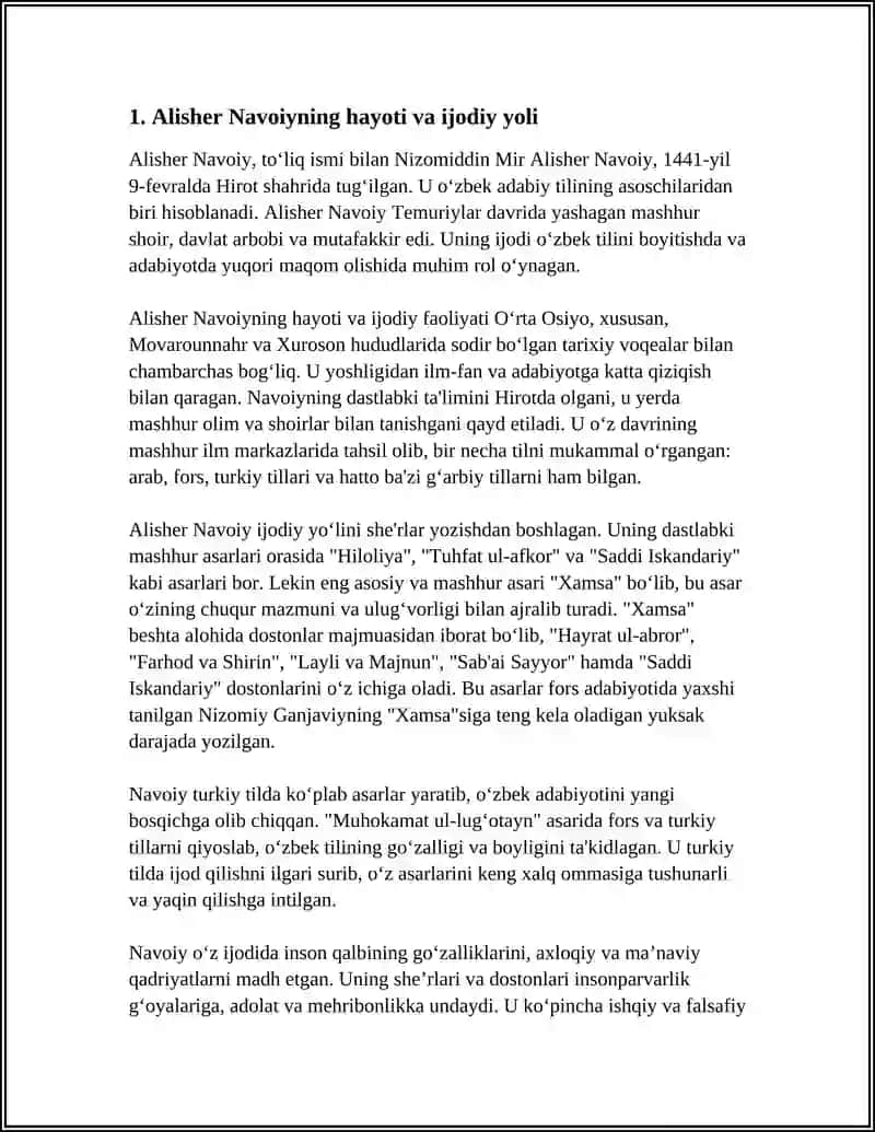 ALISHER NAVOIY -O’ZBEK ADABIY TILINING ASOSCHISI 3