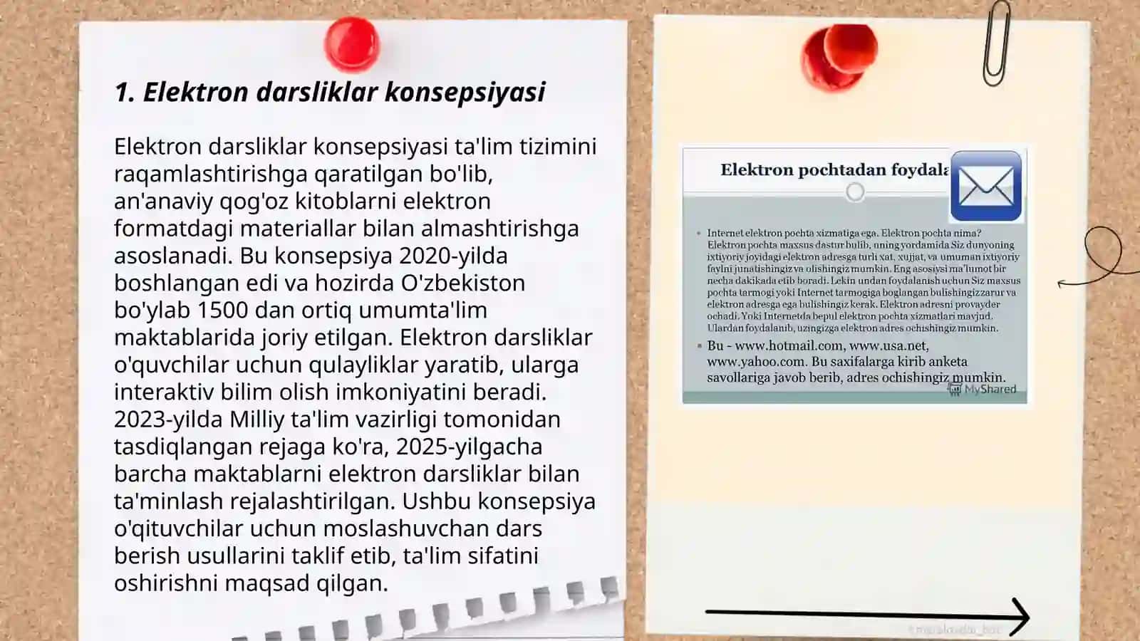 Elektron darsliklar yaratish masalalari 3