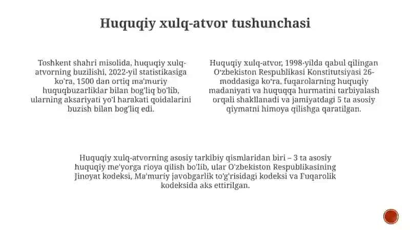 Huquqiy Xulq-atvor 3