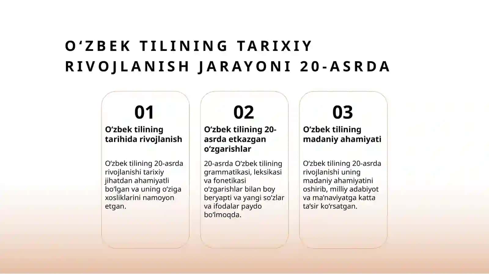 20 asr o‘zbek tilining til xususiyatlari 3