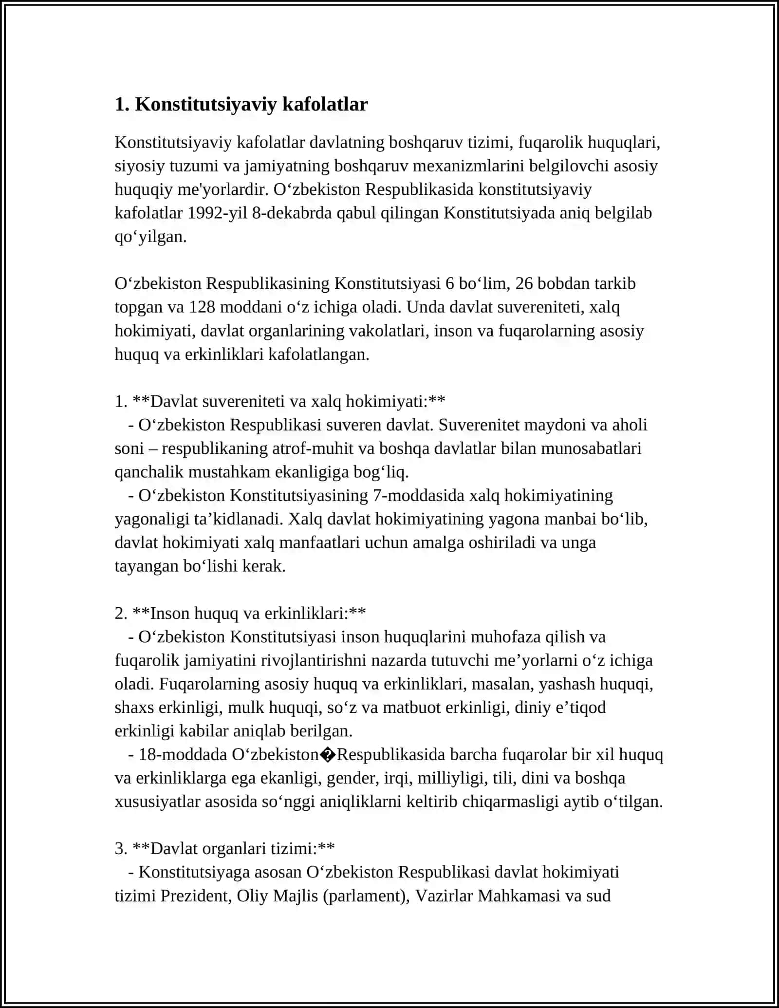 Konstitutsiyaviy kafolatlar 3