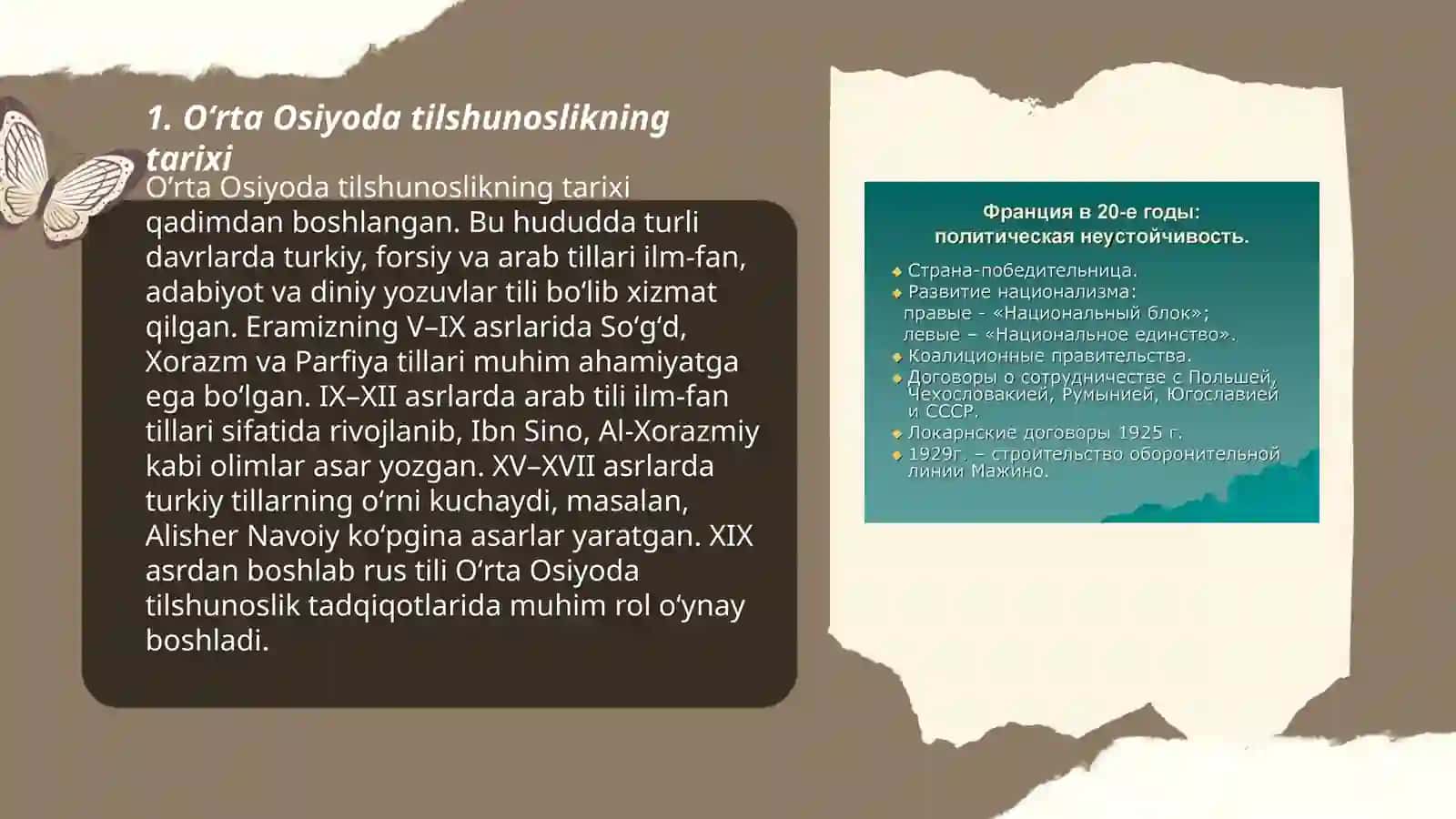 Oʻrta Osiyoda tilshunoslikning rivojlanishi 3