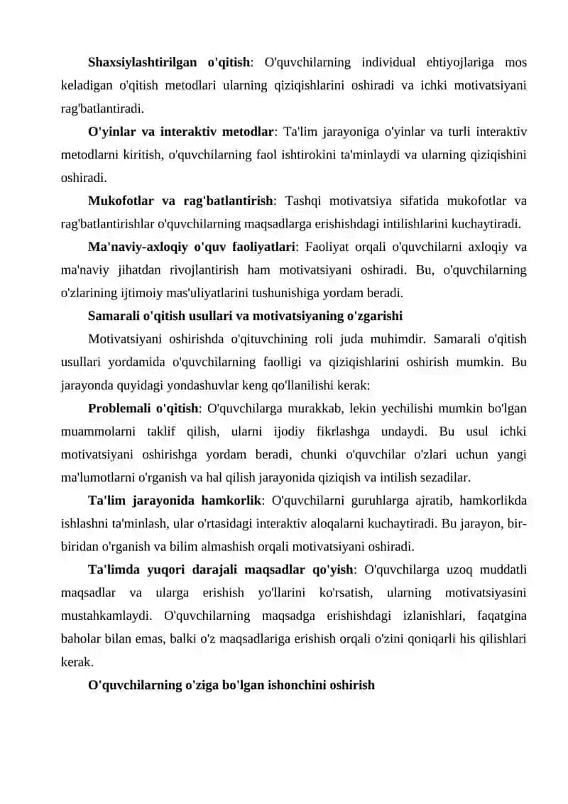 FAOLIYAT VA MATIVATSIYA 3