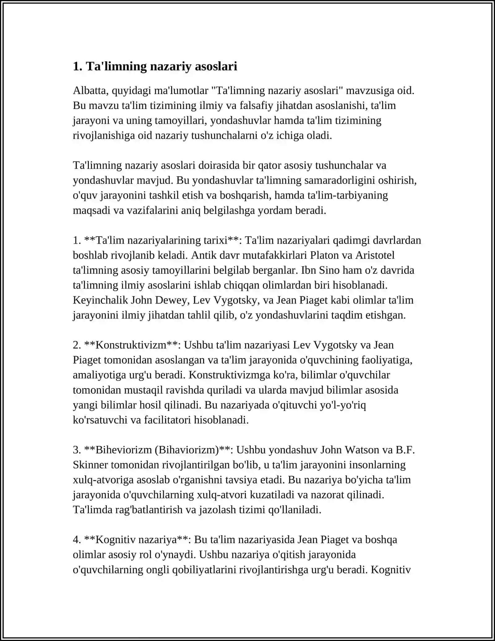 UMUMIY PEDAGOGIKA FANINING ASOSIY TARMOQLARI 3