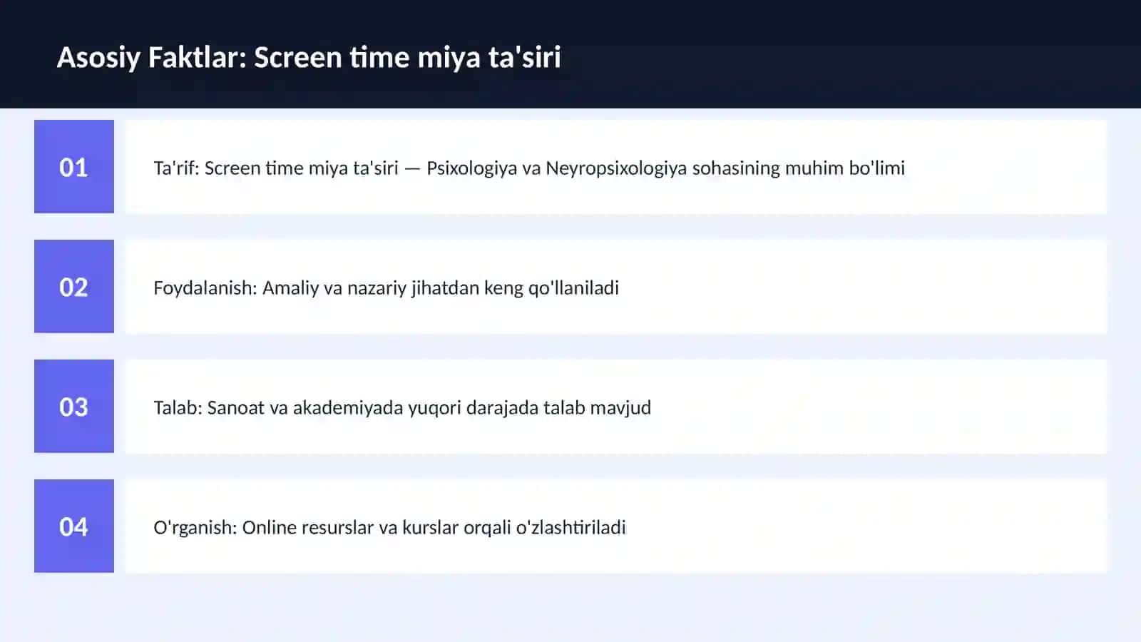 Screen time miya ta'siri 3