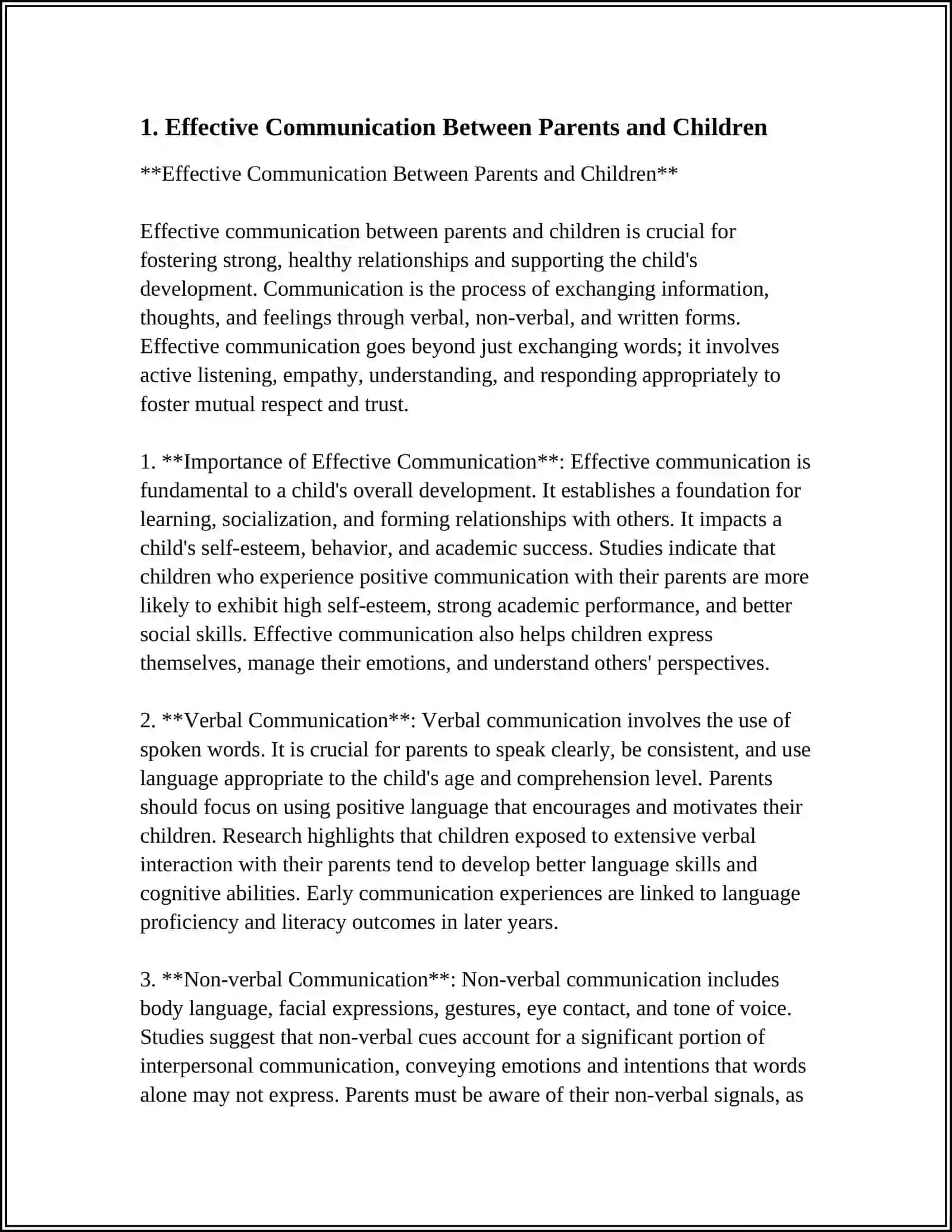 Effective Communication Between Parents and Children 3