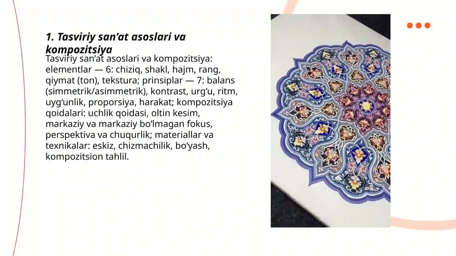 Tasviriy san’at asoslari va kompozitsiya 3