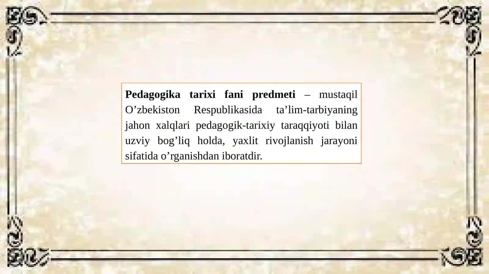 Pedagogika tarixi va nazariyasi 3