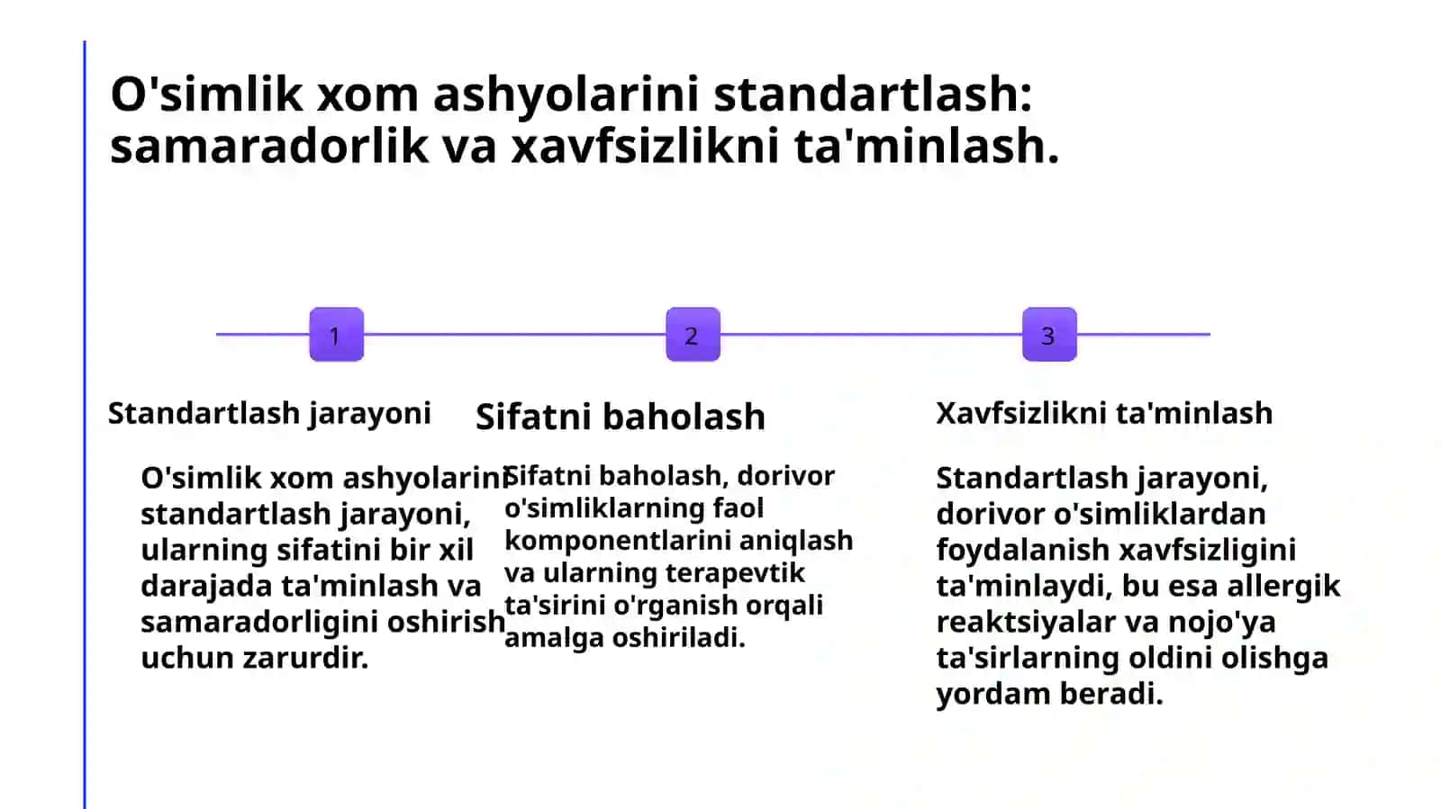 O'simlik xom ashyolarini standartlashning ahamiyati 3