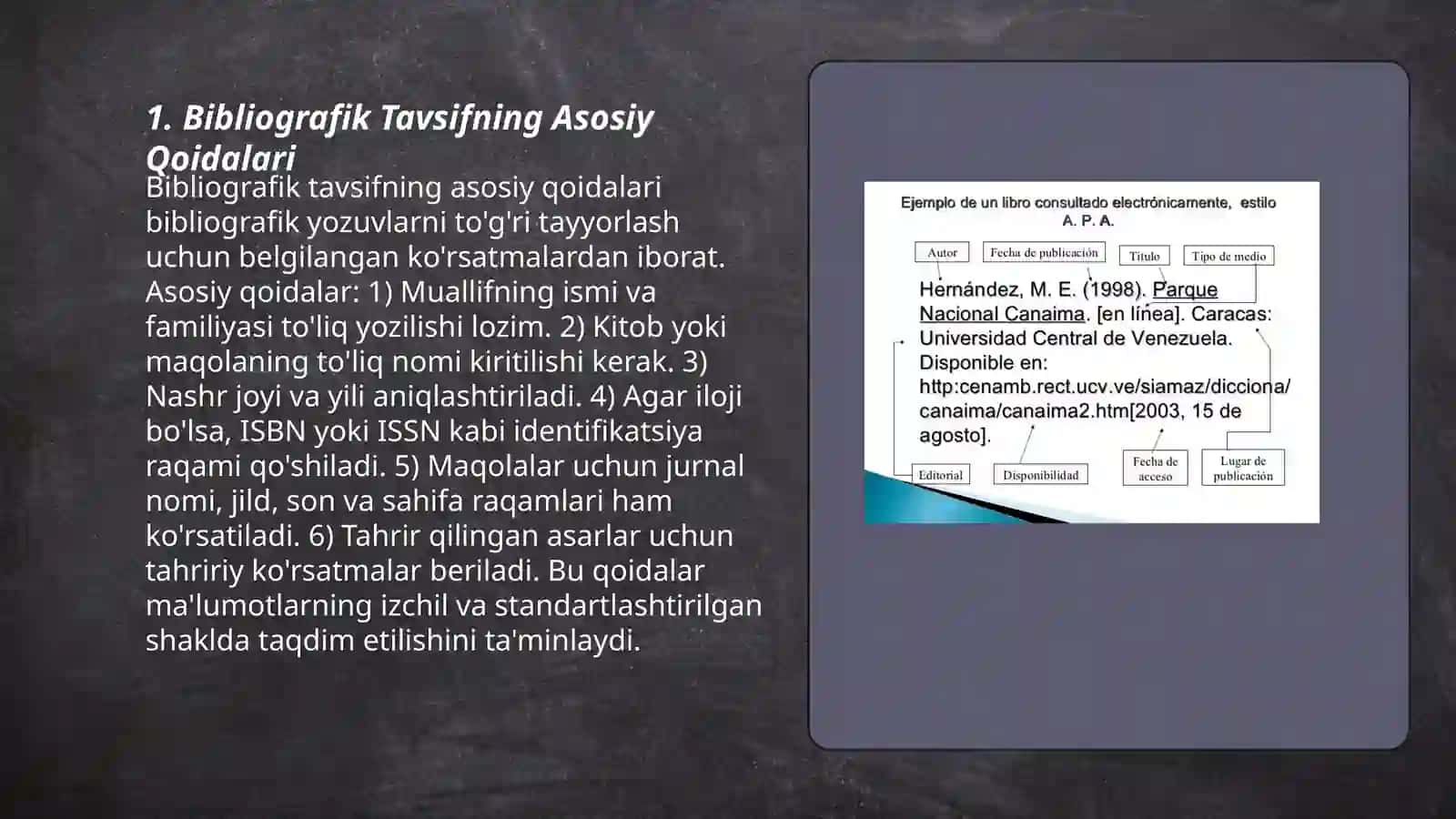 Bibliografik Tavsifning Asosiy Qoidalari 3