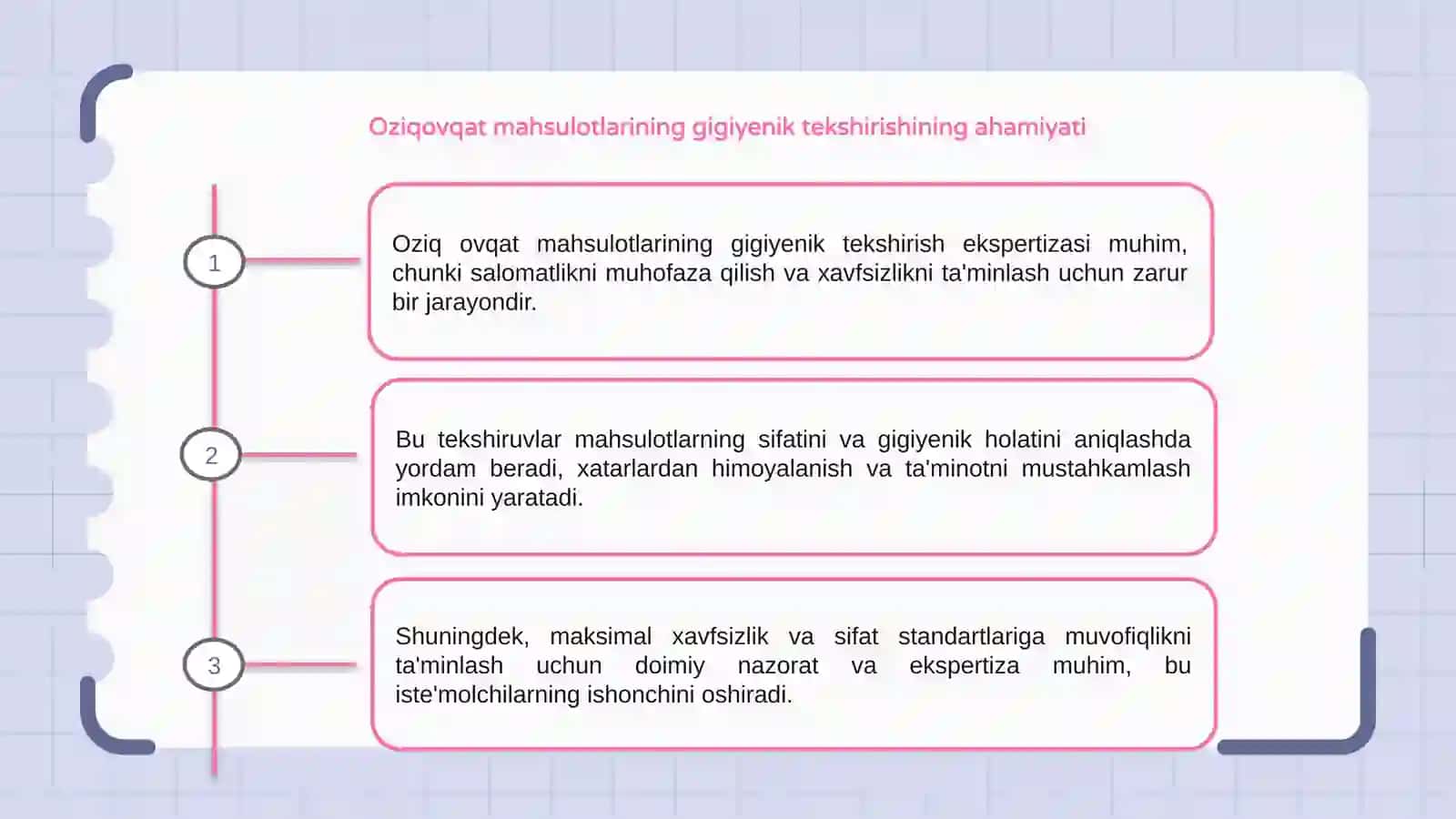 Oziq ovqat mahsulotlarining gigiyenik tekshirish ekspertizasi 3