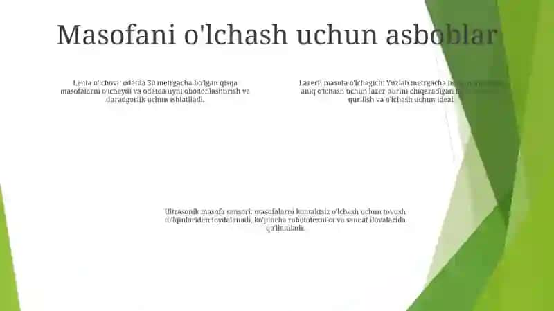 Maydonni OʻLchash Vositalari 3