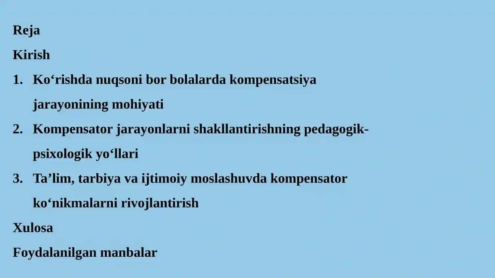 Ko‘rishda nuqsoni bor bolalarda kompensator jarayonlarni shakllantirish 3