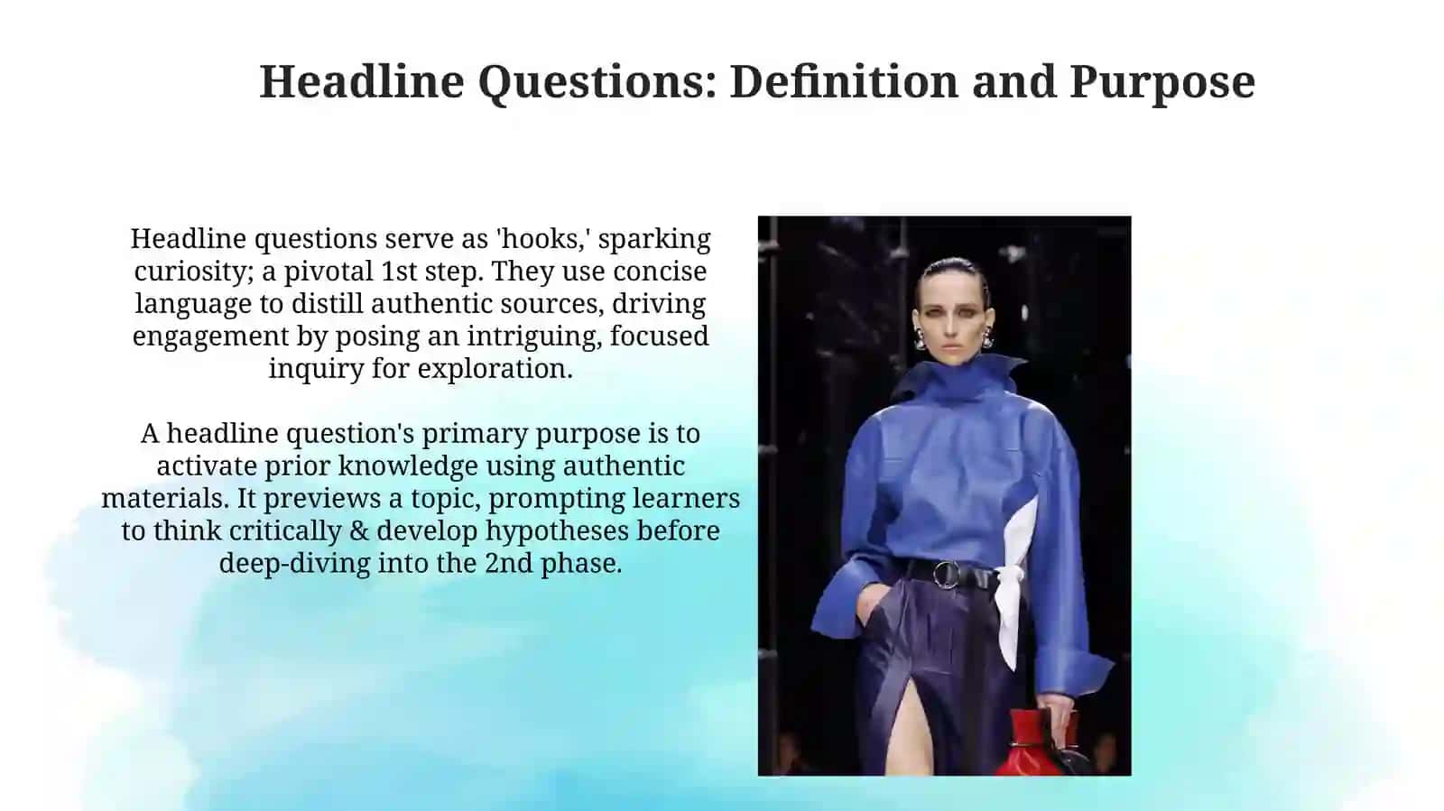 Unlocking Learning: Headline Questions & Authentic Materials 3