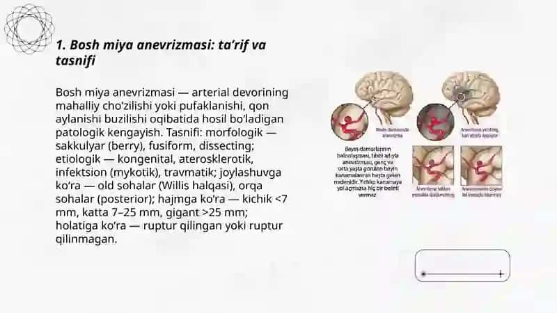 Bosh miya anevrizmalari 3