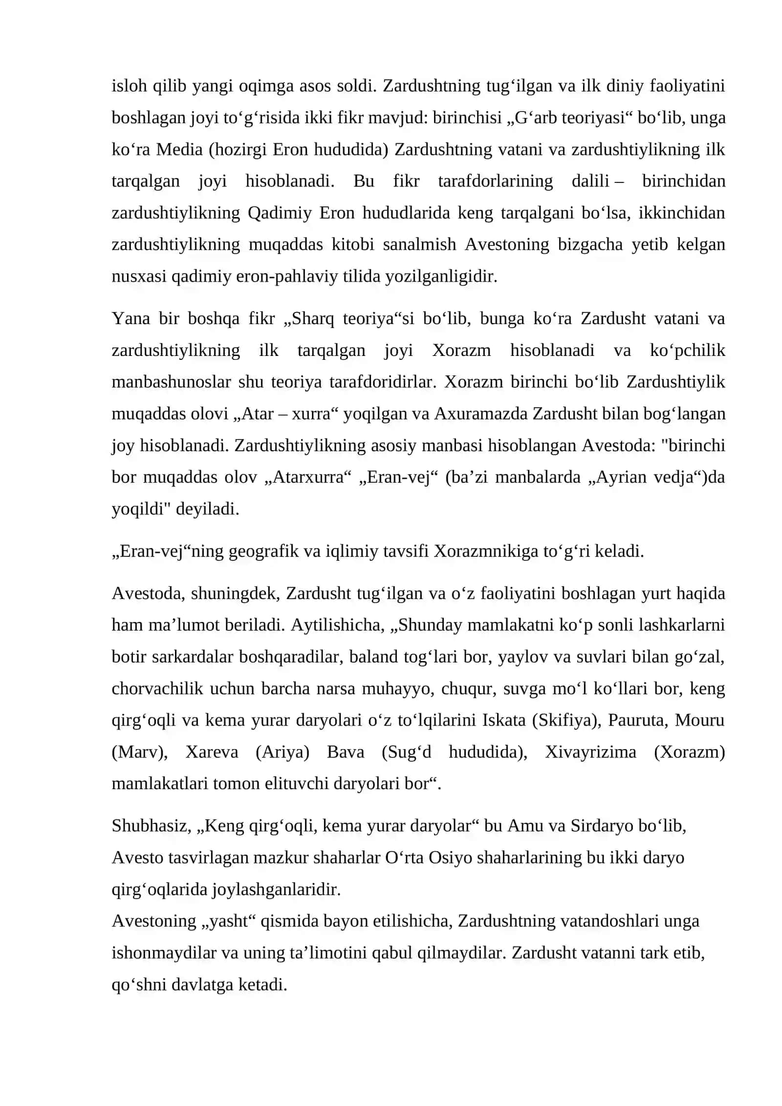 Zardushtiylikda tabiatning ulug’lanishi 3