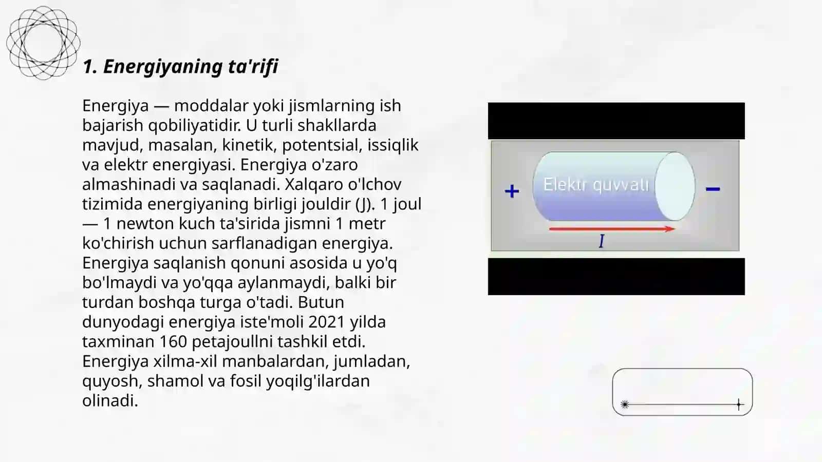 Ish, energiya va quvvat tushunchalari 3