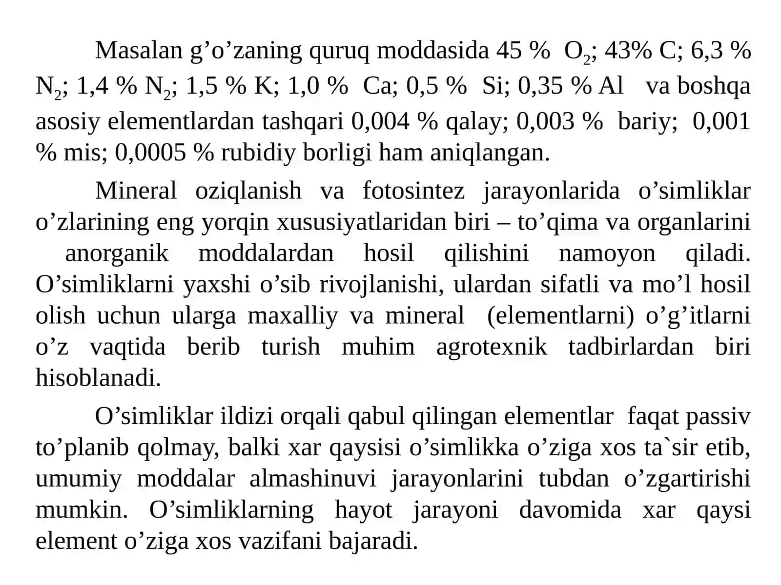 O‘simliklarning оziqlanishi 3