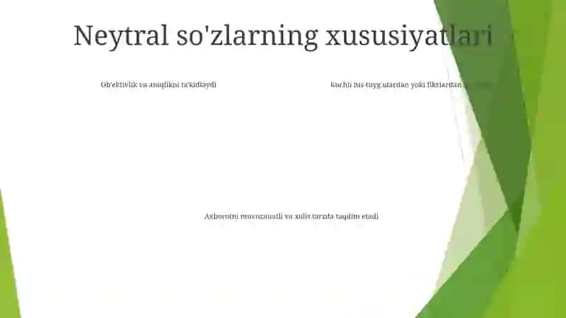 Neytral So'Zlar 3