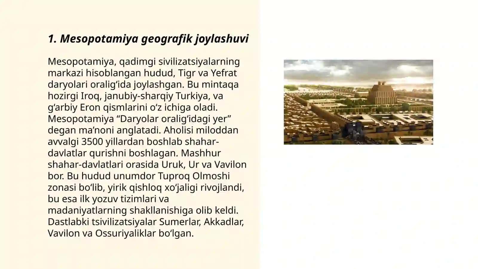 Mesopotamiya madaniyati 3