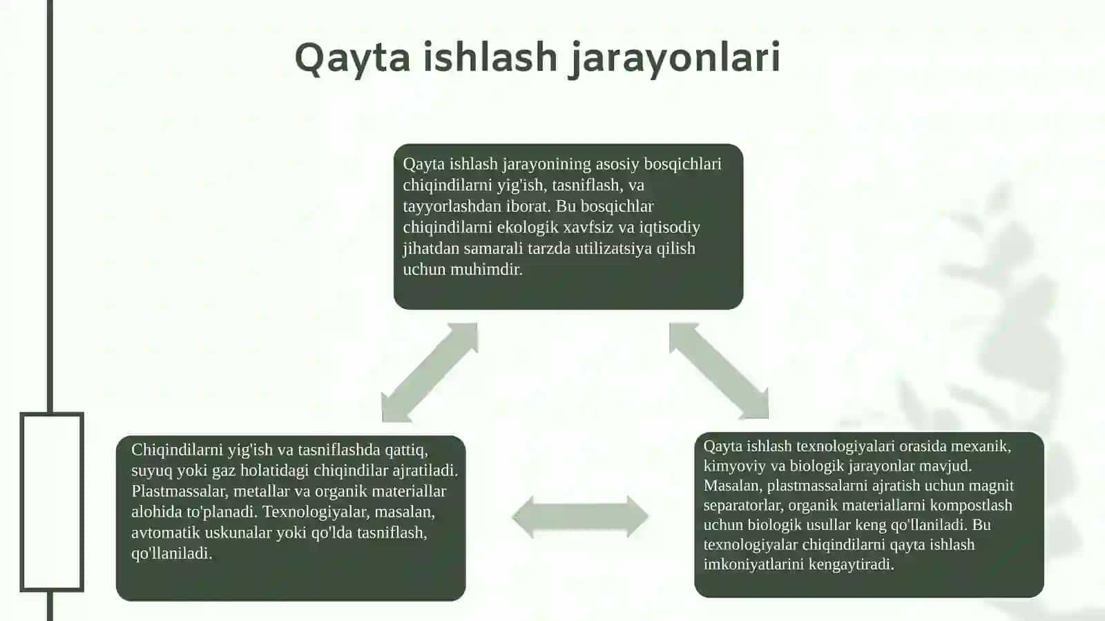 Qayta ishlash jarayonlari 3