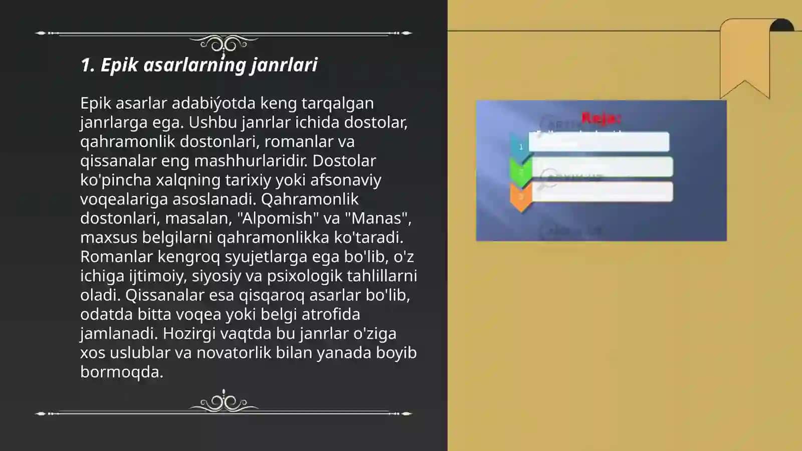 Epik asarlar tahlili 3