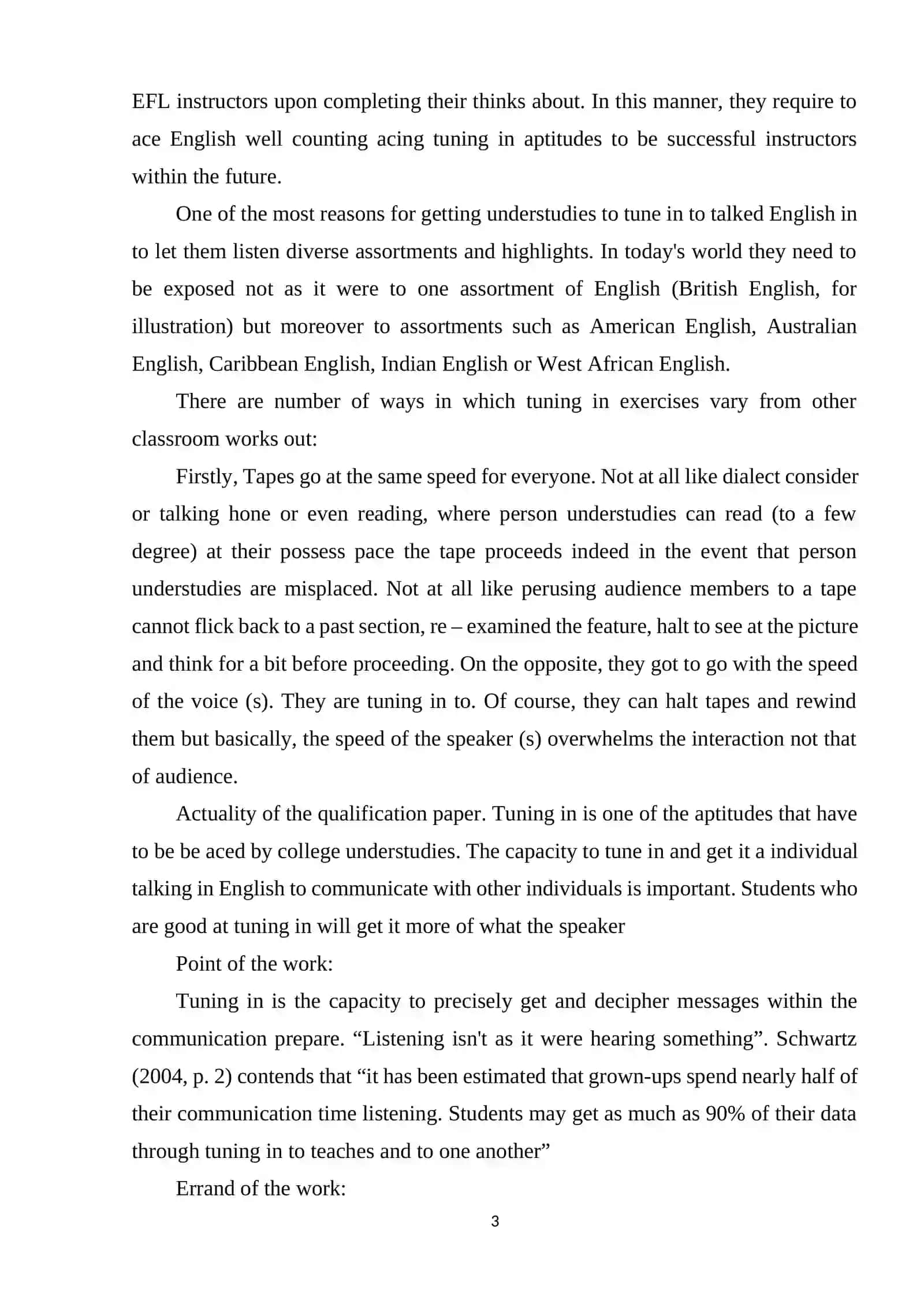 Teaching listening on the topic Traditions of English speaking countries for the pre intermediate level pupils 3