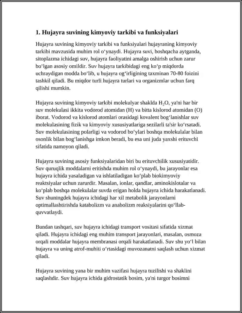 Hujayraning Kimyoviy Tarkibi 3
