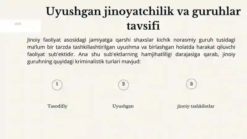 Uyushgan jinoiy faoliyatlar 3