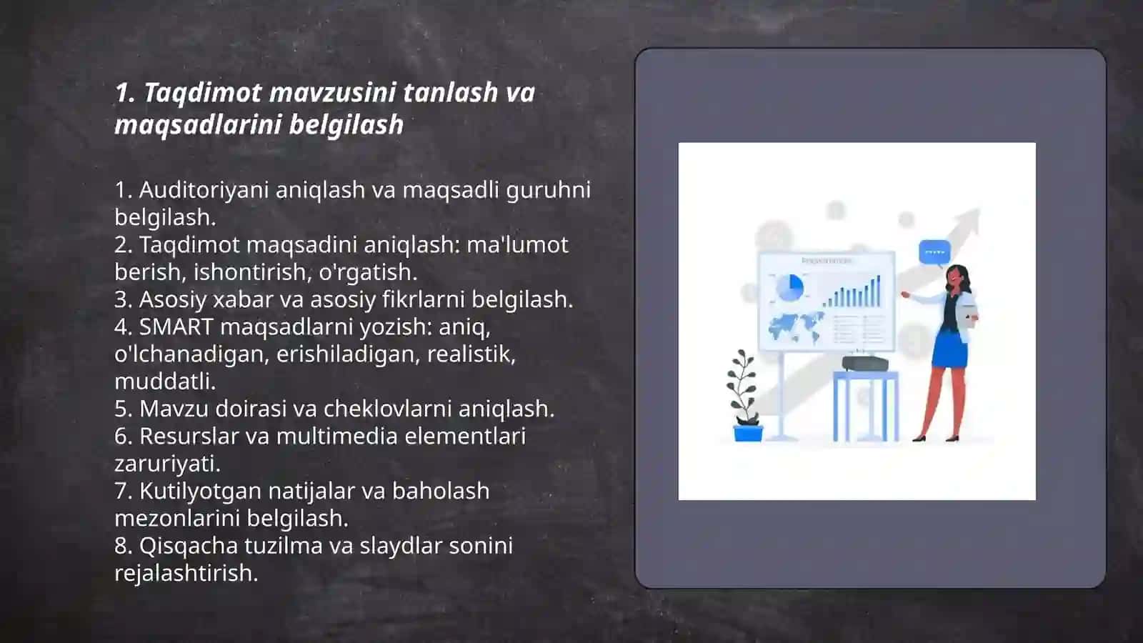 MS Power Point multimediyali taqdimot lar yaratish (mavzular kesimida) 3