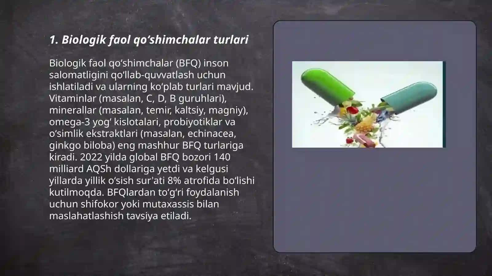 Biologik faol qoʻshimchalar 3