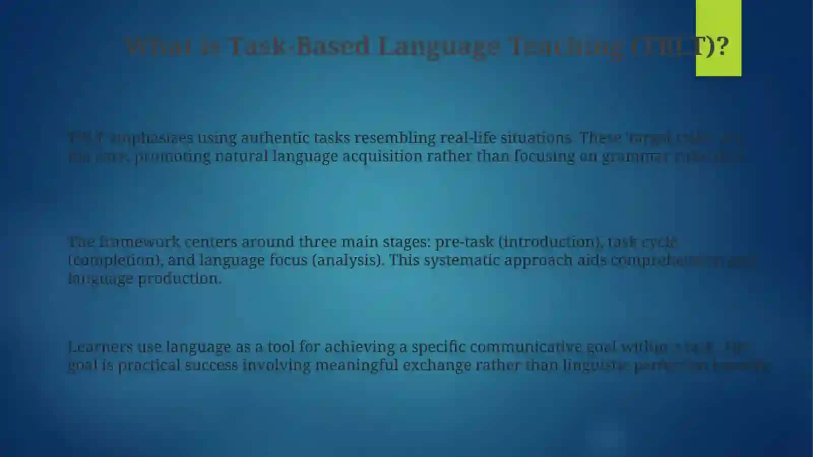 Task-Based Language Teaching 3
