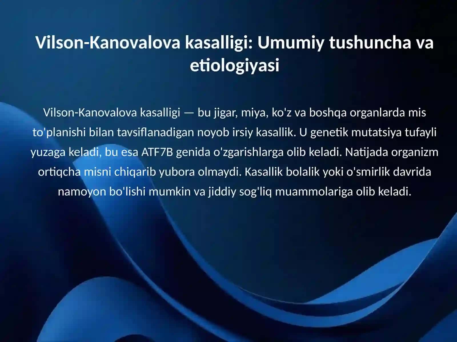 Vilson-Kanovalova kasalligi. O't yo'llari diskineziyasi 3
