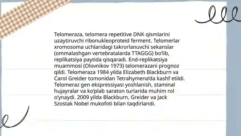 Telomerazalar 3
