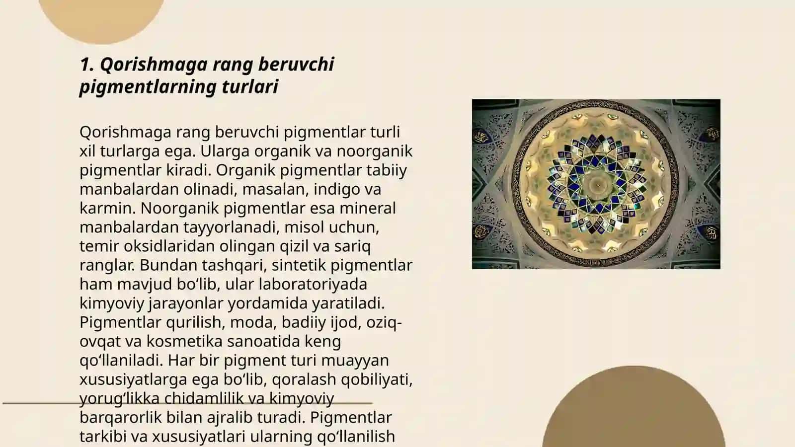 Qorishmaga rang beruvchi pigmentlar 3