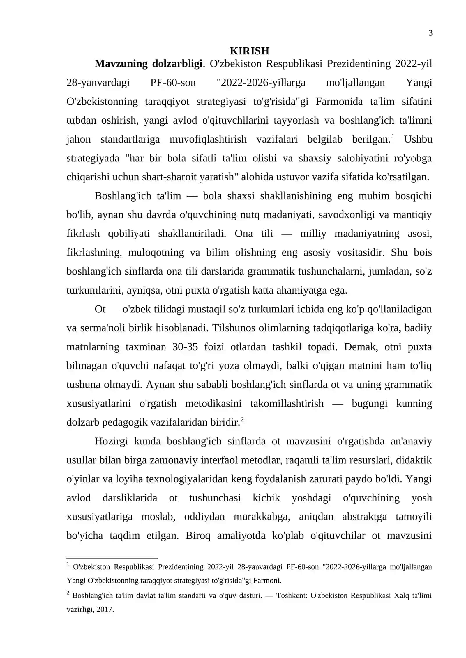 "BOSHLANG'ICH SINFLARDA OTNING GRAMMATIK XUSUSIYATLARINI O'RGANISH METODIKASI" 3