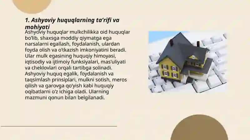 Ashyoviy huquqlar 3