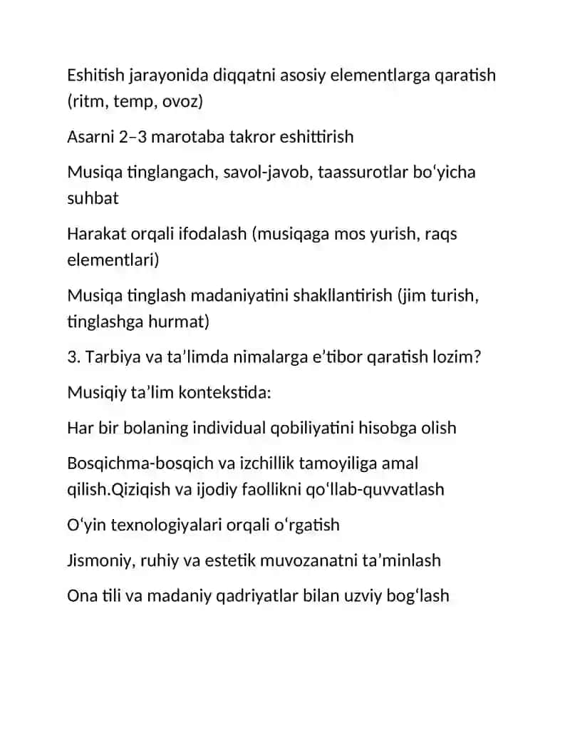 Bolalarning musiqaviy badiiy didini rivojlantirish 3