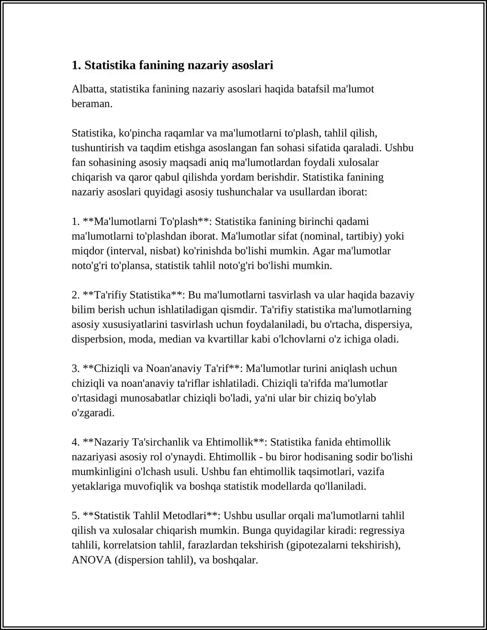 STATISTIKA FANINING PREDMETI VA USULLARI 3