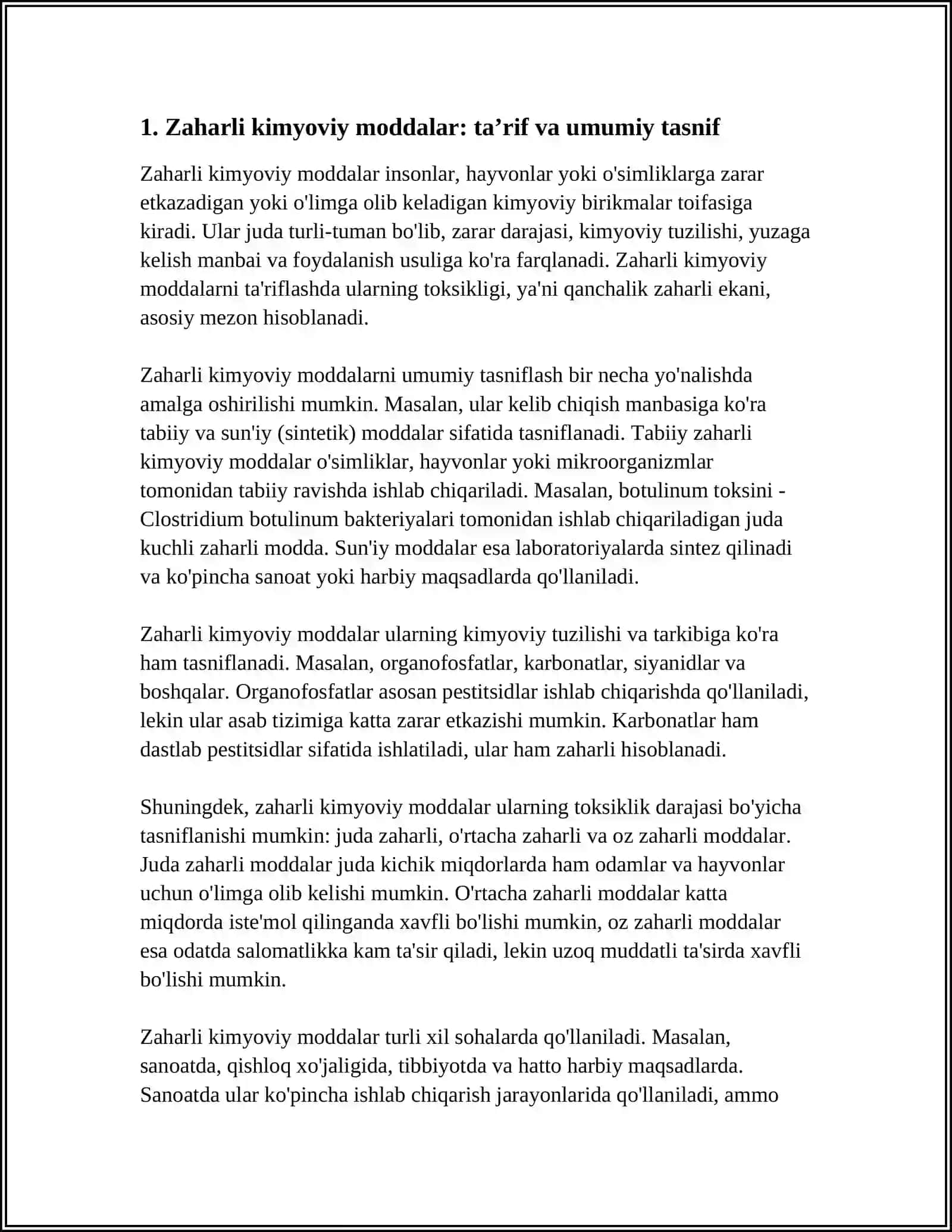 ZAHARLI KIMYOVIY MODDALAR 3